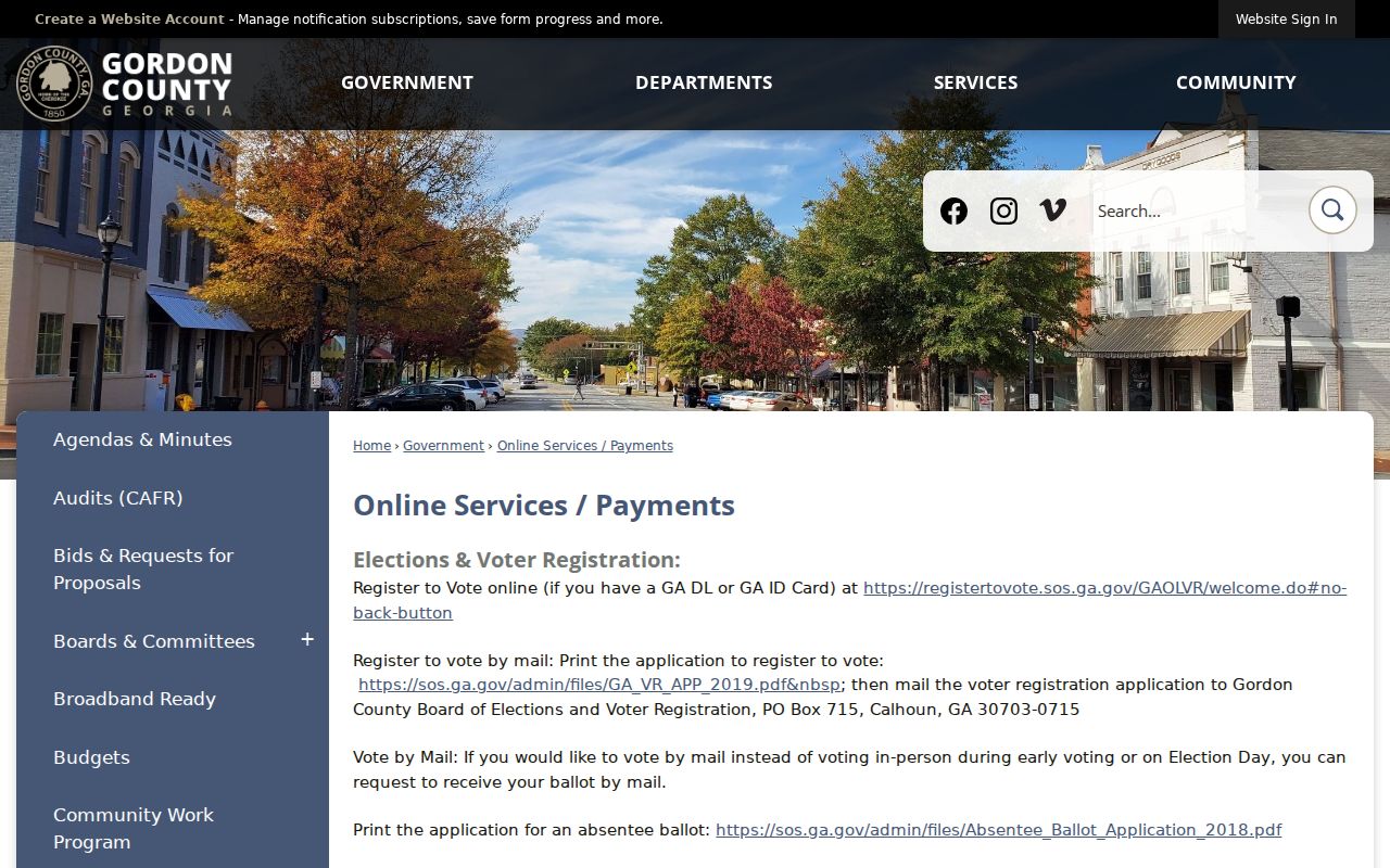 Gordon County court docket online services channels