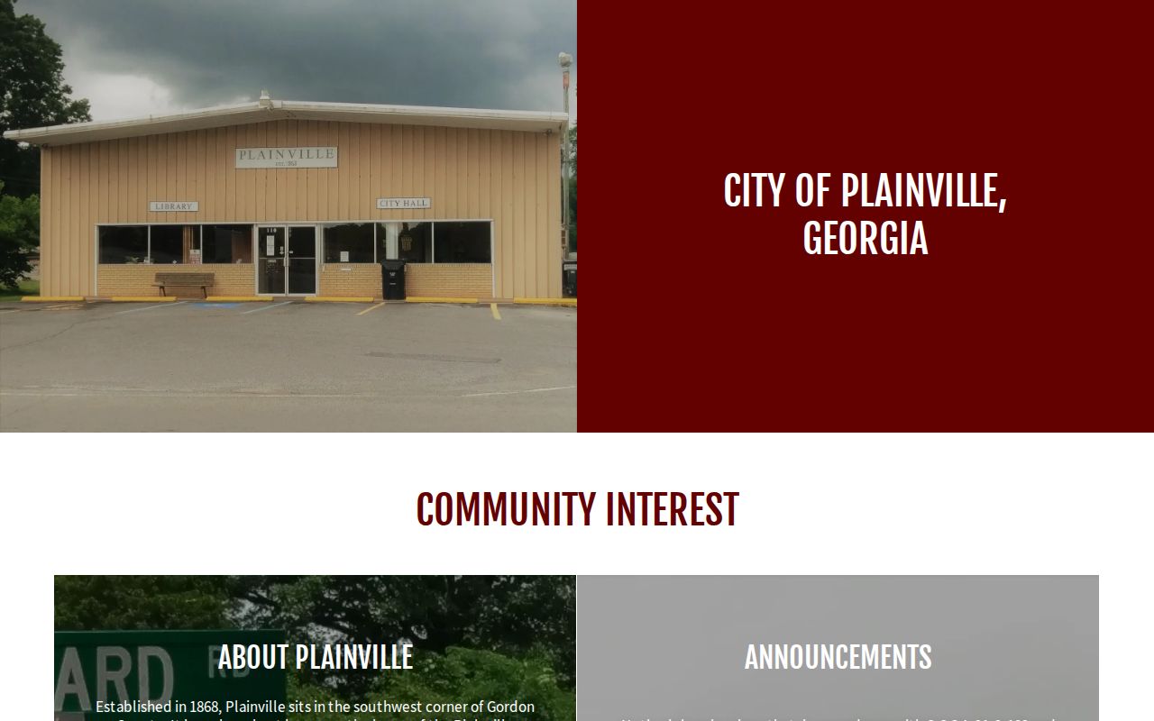 Plainville court docket city contact source in Gordon County